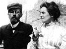 A.P. Chekhov and his wife.